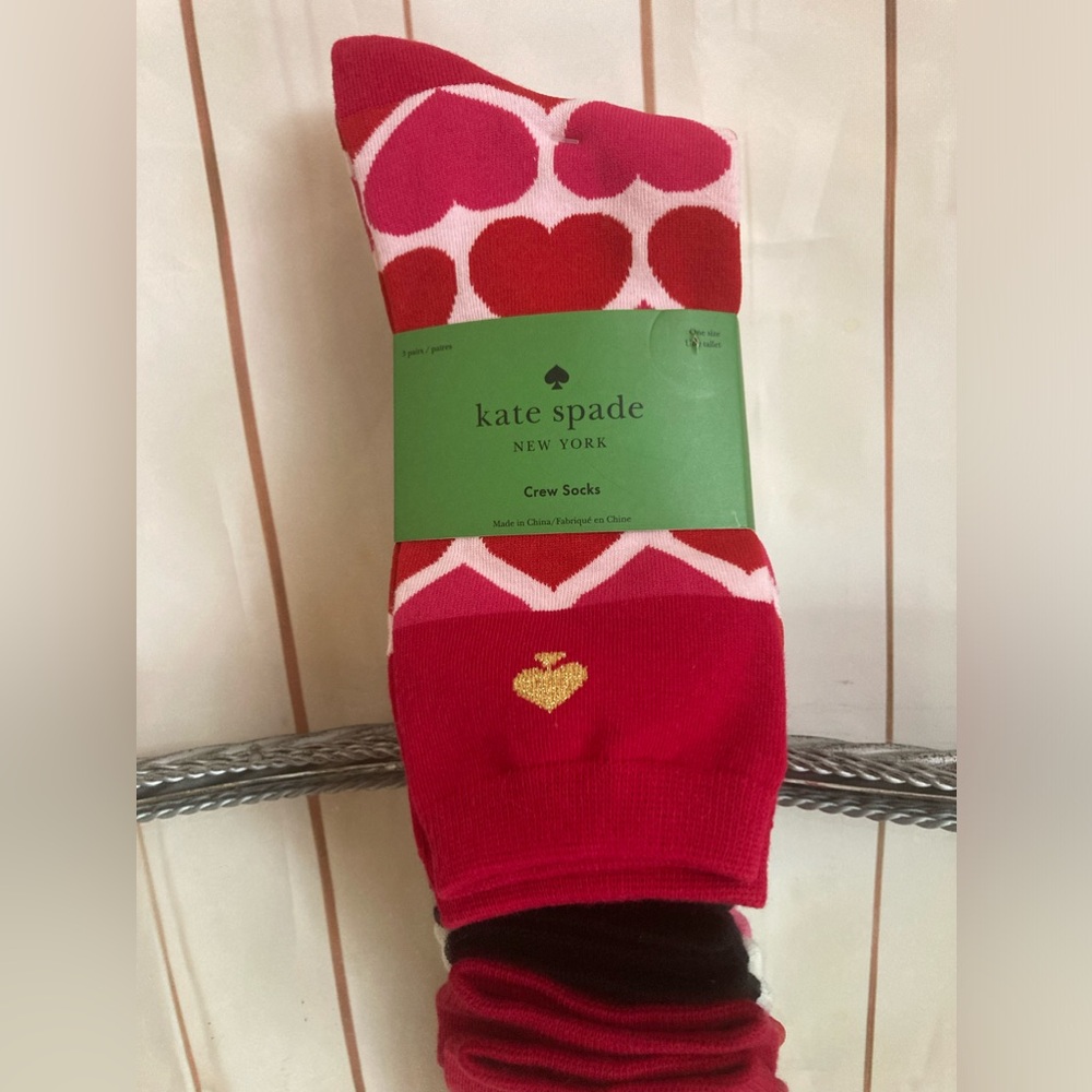 KADE SPADE 3 PAIR CREW SOCKS